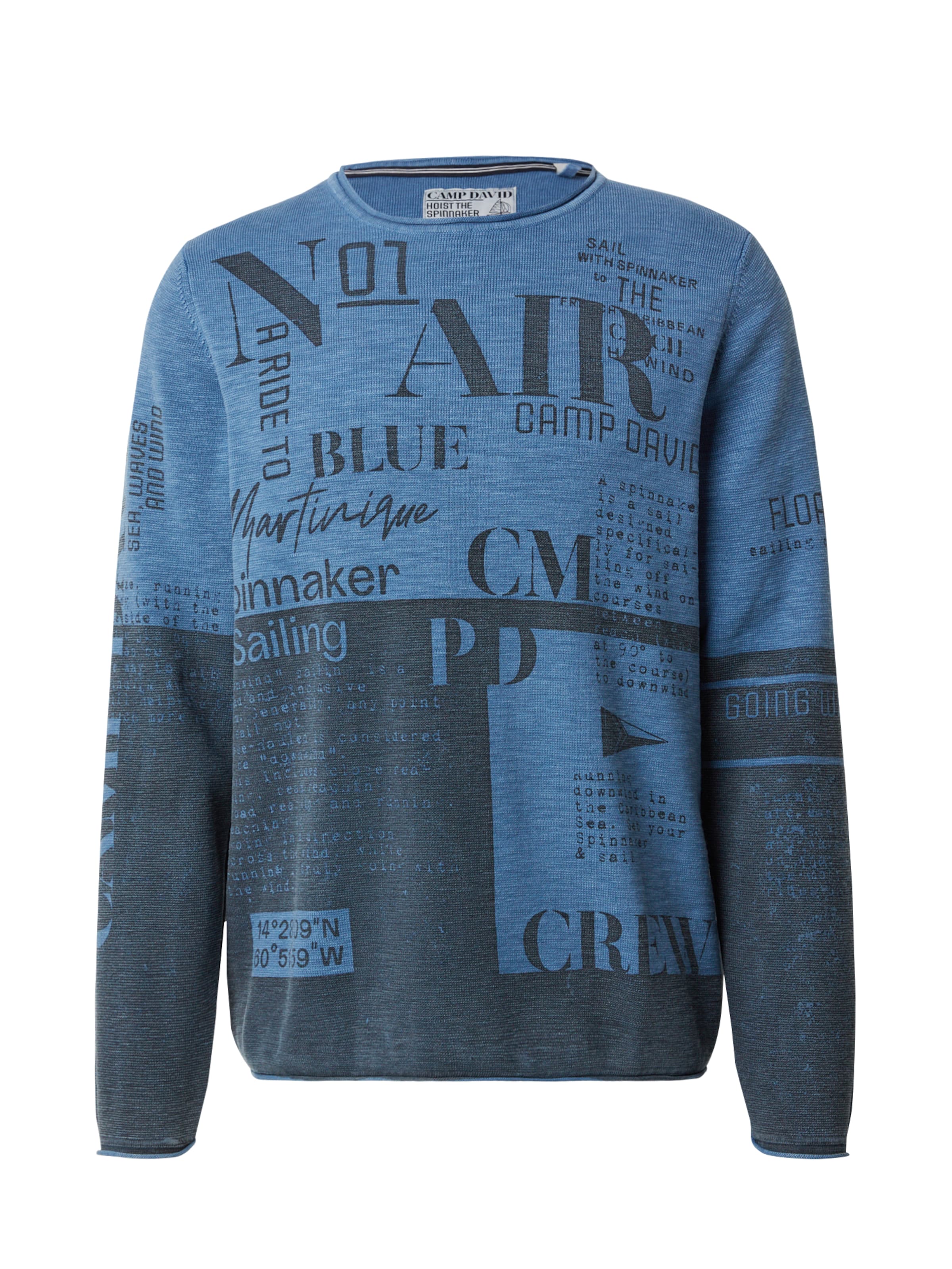CAMP DAVID Pullover in Blau: Vorderseite
