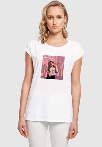 Merchcode T-Shirt 'Grand - San Antonio' in Weiß: Vorderseite