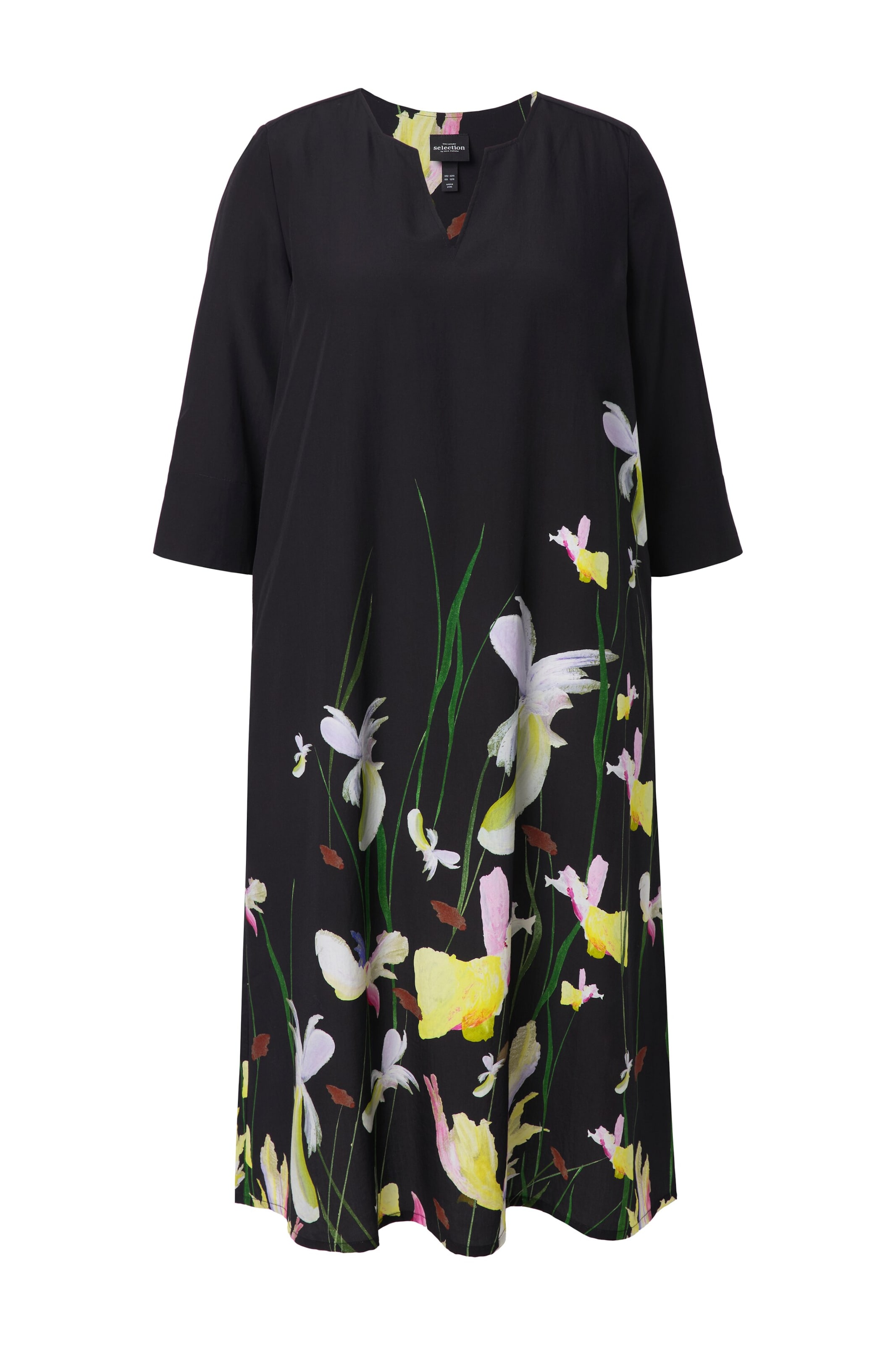 Ulla Popken Kleid in Schwarz: Vorderseite