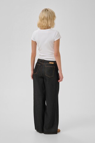 Wide Leg Jean 'Tasma ' My Essential Wardrobe en noir