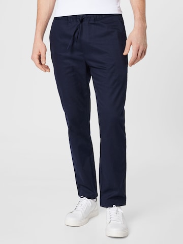 MELAWEAR Slimfit Broek 'NAMISH' in Blauw: voorkant