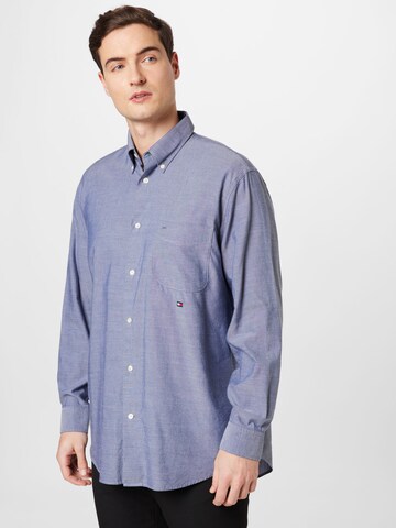 Coupe regular Chemise TOMMY HILFIGER en bleu : devant