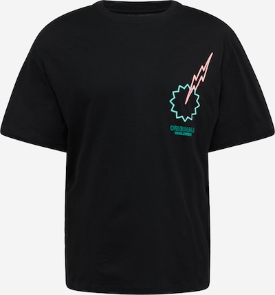 JACK & JONES Shirt 'VIVID' in Turquoise / Pink / Black, Item view