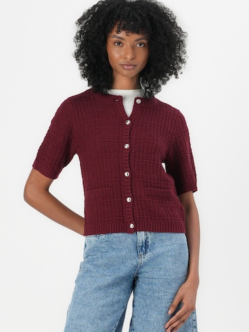 JDY - Casaco de malha 'JDYTIKKA' em vermelho