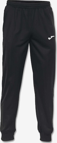 JOMA Tapered Broek 'Pantaloni Joma Largo Estadio' in Zwart: voorkant