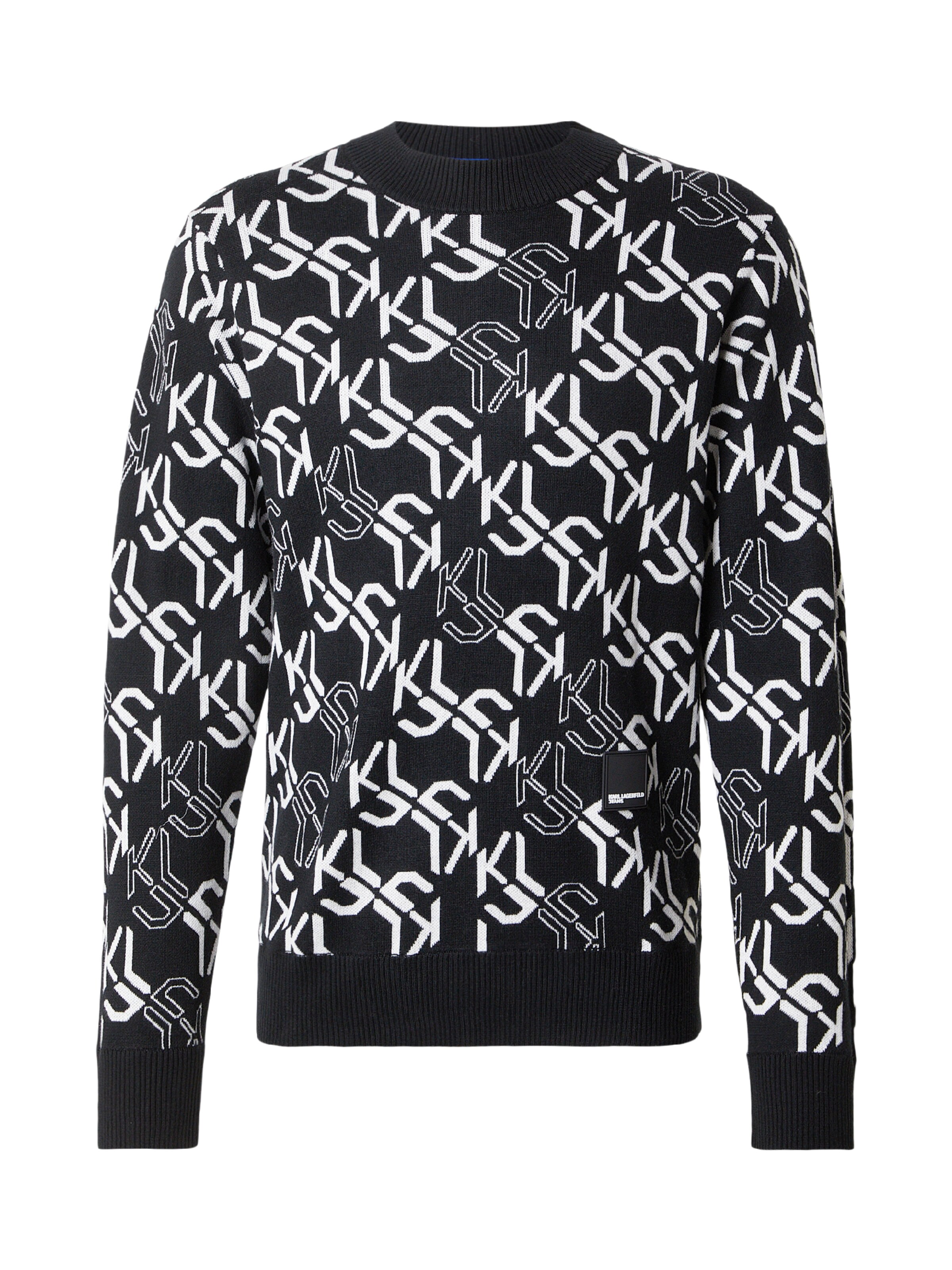 KARL LAGERFELD JEANS Pull-over en gris / noir / blanc, Vue avec produit