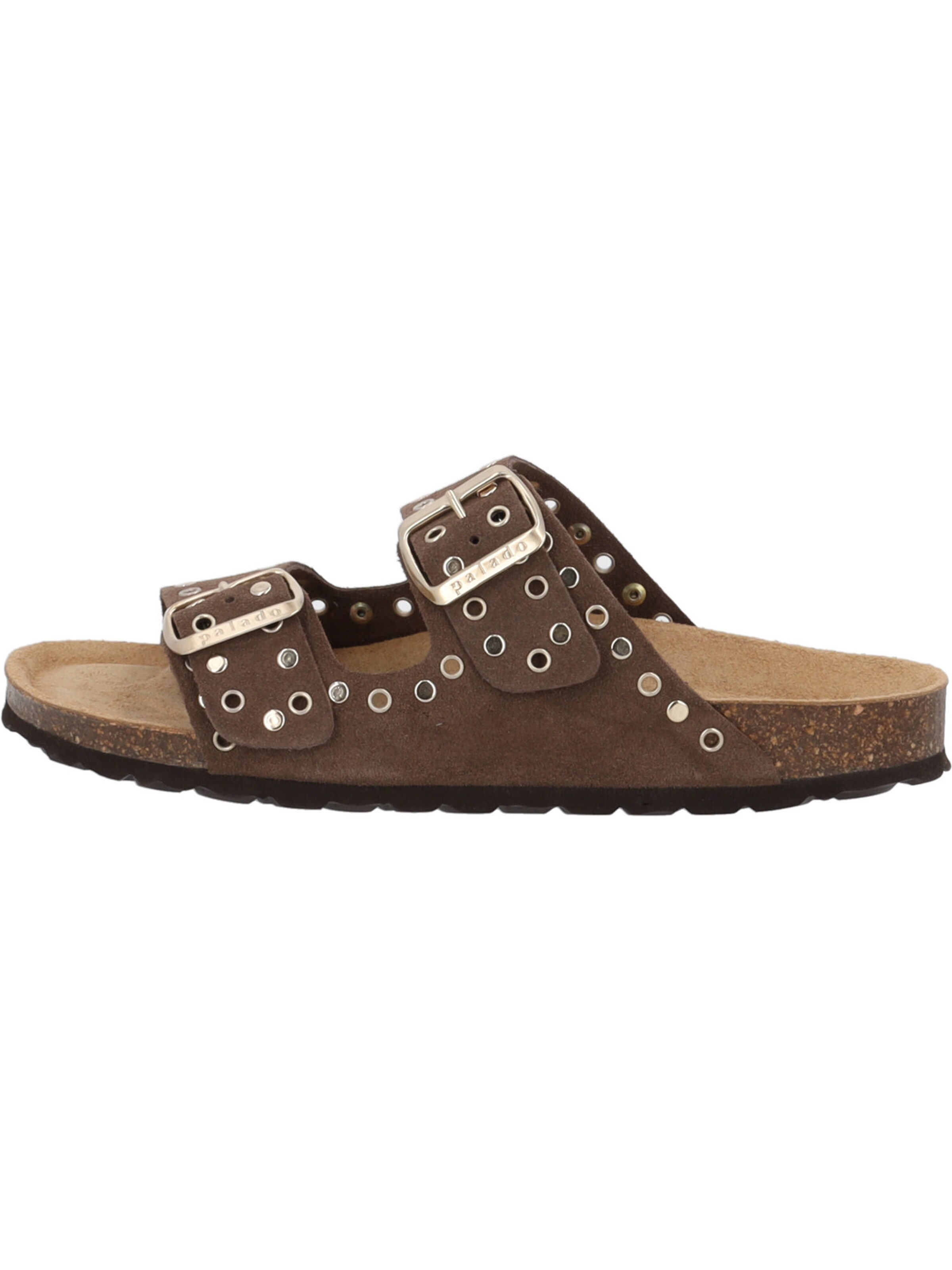 Palado Mules 'Korfu' in Brown: front