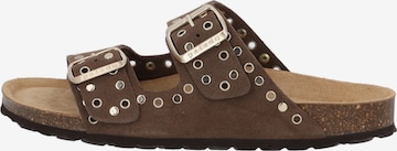 Palado Mules 'Korfu' in Brown: front
