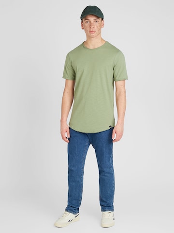Only & Sons Тениска 'BENNE' в зелено