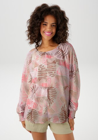 Aniston CASUAL Blouse in Pink: front
