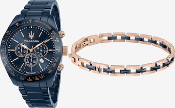 Maserati Analoog horloge in Blauw: voorkant