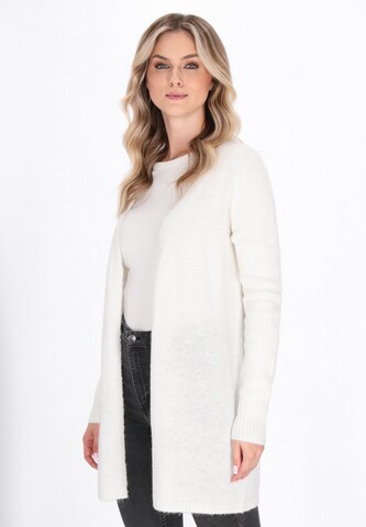 Cardigan DreiMaster Vintage en blanc : devant