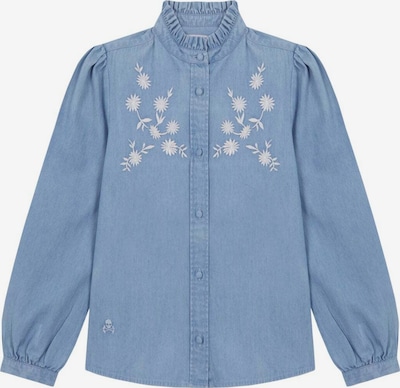 Camicia da donna Scalpers di colore blu denim, Visualizzazione prodotti
