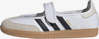 ADIDAS ORIGINALS Ballerines à lanières 'Samba' en noir / blanc / blanc cassé, Vue avec produit