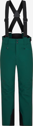 ZIENER Regular Workout Pants 'AXI' in Green: front