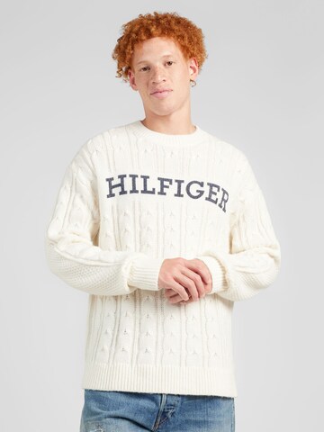 TOMMY HILFIGER Pullover in Beige: Vorderseite