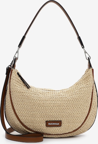 Emily & Noah Schultertasche 'Elda' in Beige: Vorderseite