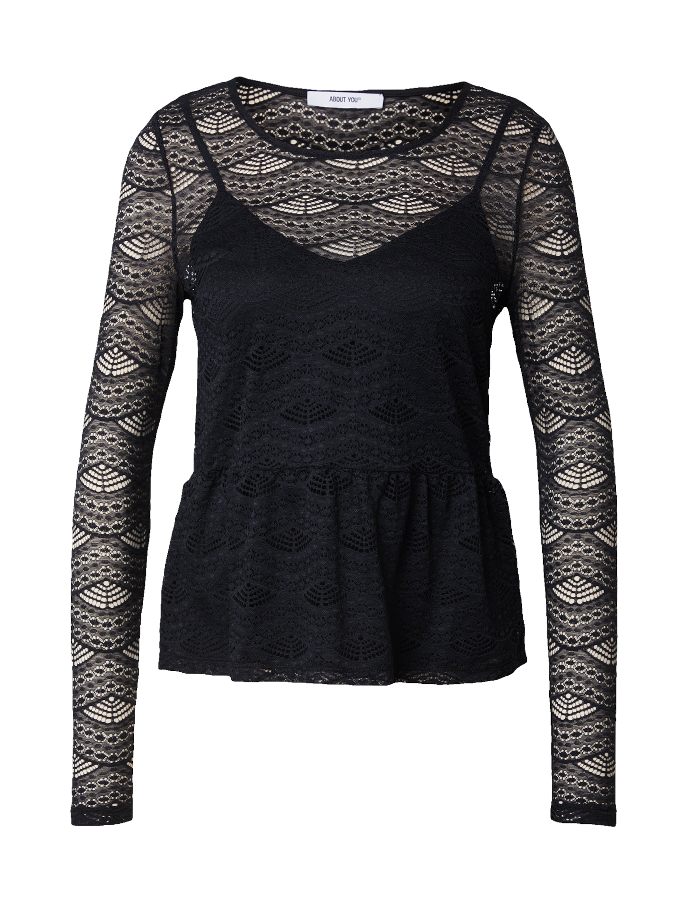 ABOUT YOU - Camiseta 'Mariel' en negro: frente