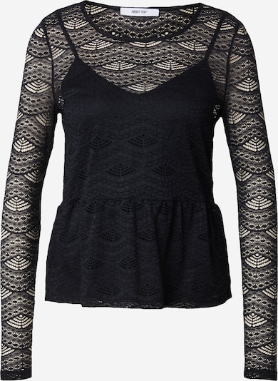 Marškinėliai 'Mariel' iš ABOUT YOU, spalva – juoda, Prekių apžvalga