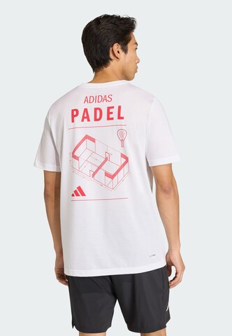 ADIDAS PERFORMANCE - Camiseta funcional 'Padel Category' en blanco
