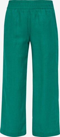 Wide Leg Pantalon s.Oliver en vert : devant