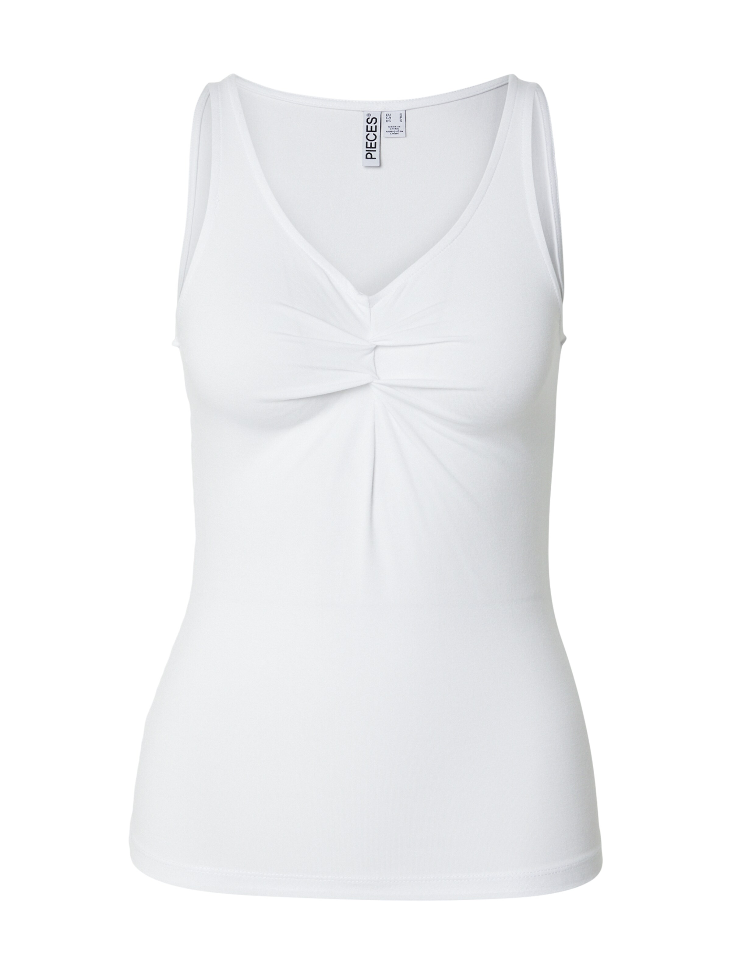 PIECES - Top en blanco: frente