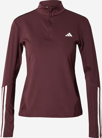 ADIDAS PERFORMANCE Функциональная футболка 'Hyperglam' в Коричневый: спереди