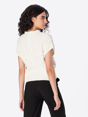 b.young Knit Cardigan in White
