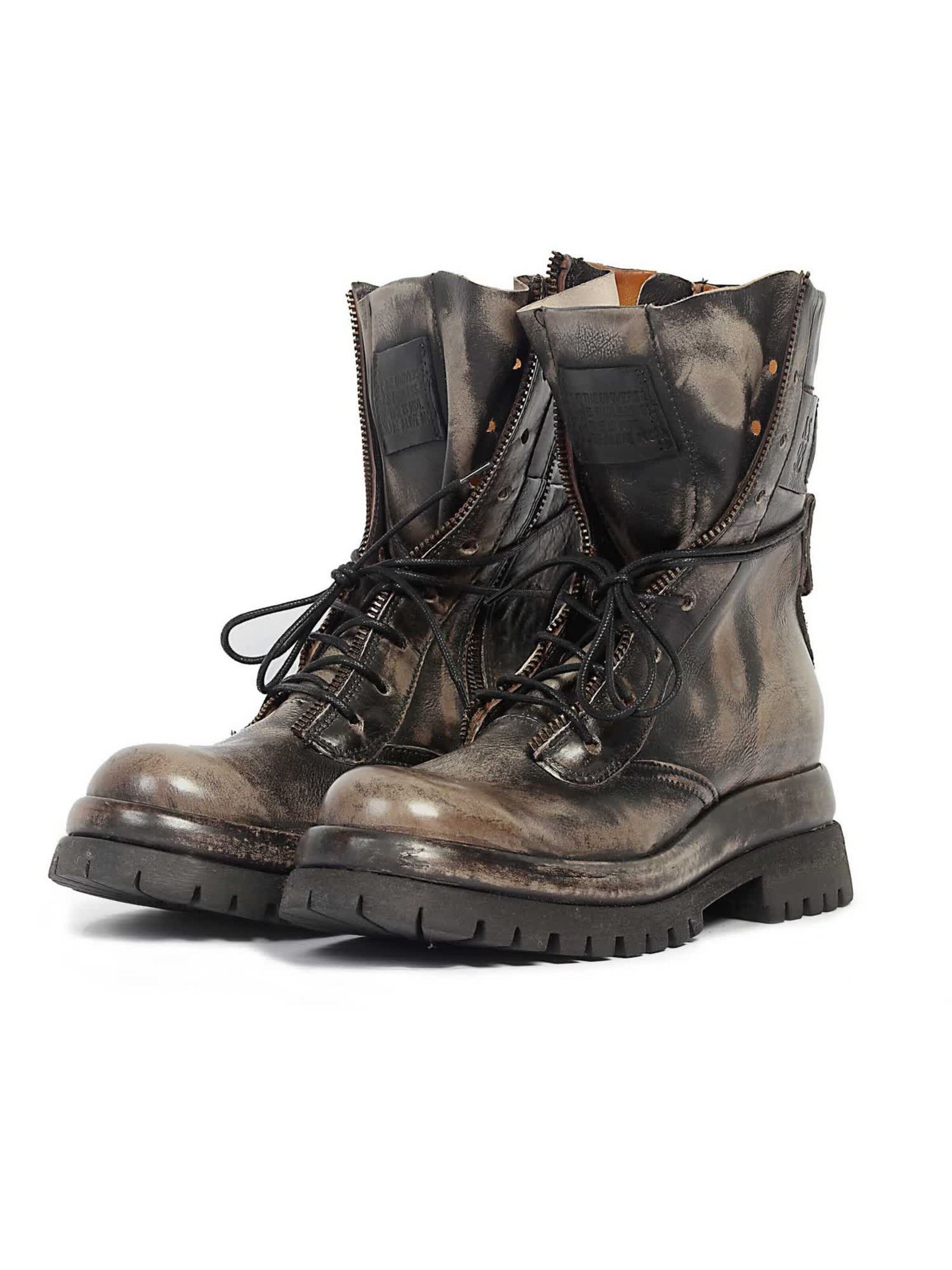 Bottes à lacets 'Delphi' A.S.98 en noir : devant