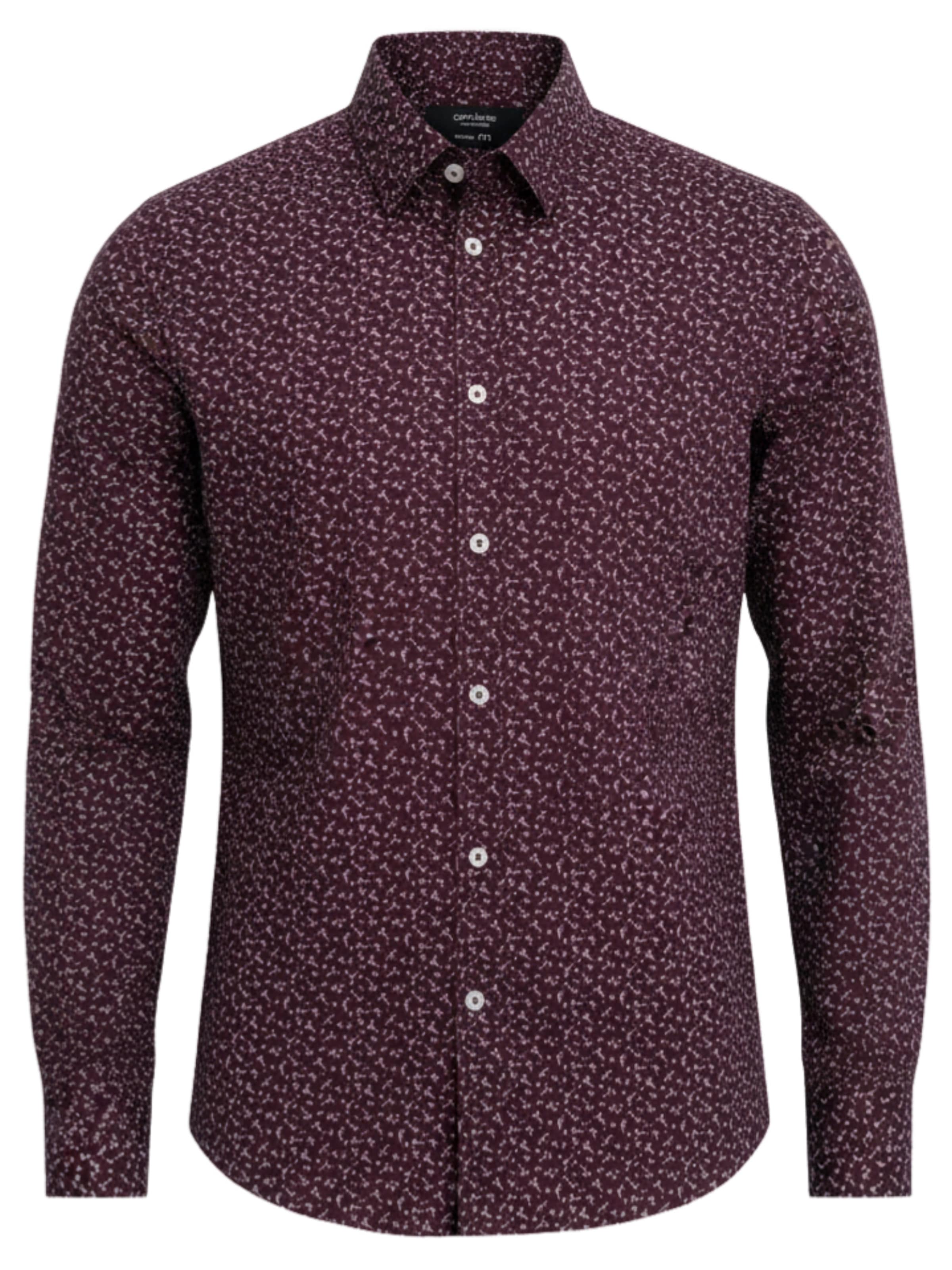 Ombre Button Up Shirt 'OM-SHCS-0151' in Red: front