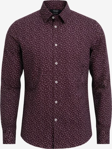 Ombre Button Up Shirt 'OM-SHCS-0151' in Red: front