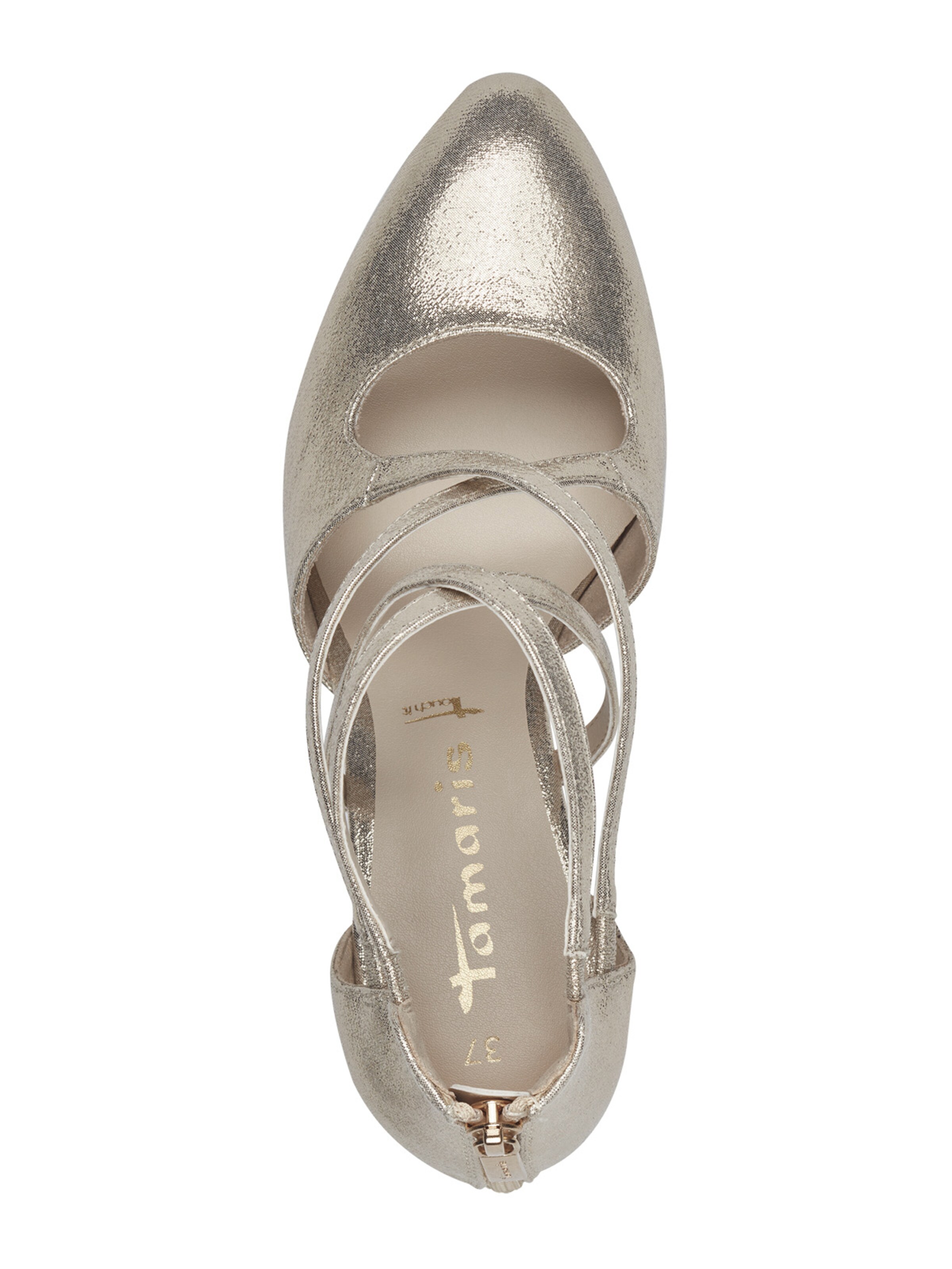 Tamaris Platform Heels in Gold