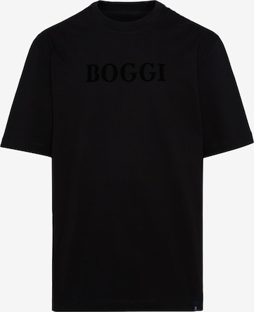 Tricou de la Boggi Milano pe negru: față