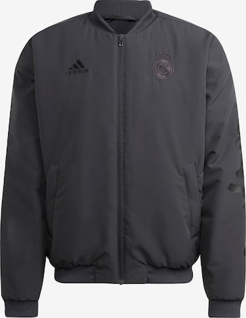 Veste de sport 'Real Madrid' ADIDAS SPORTSWEAR en gris : devant