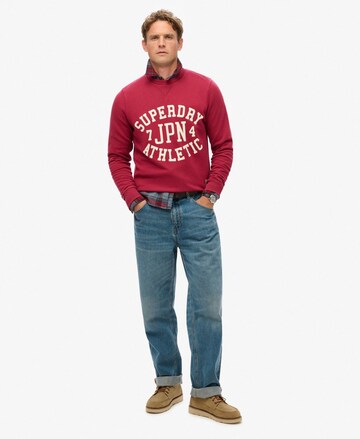 Sweat-shirt Superdry en rouge