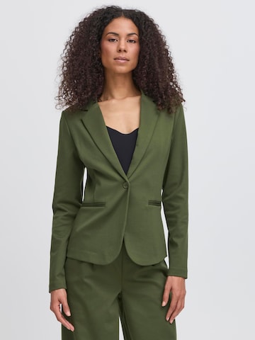 ICHI Blazer 'Kate' in Grün: Vorderseite