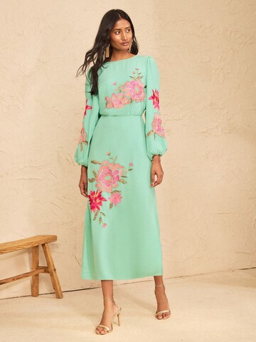 love & roses - Vestido en azul