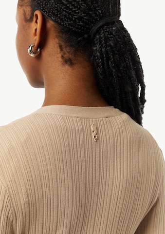 comma casual identity Gebreide jurk in Beige