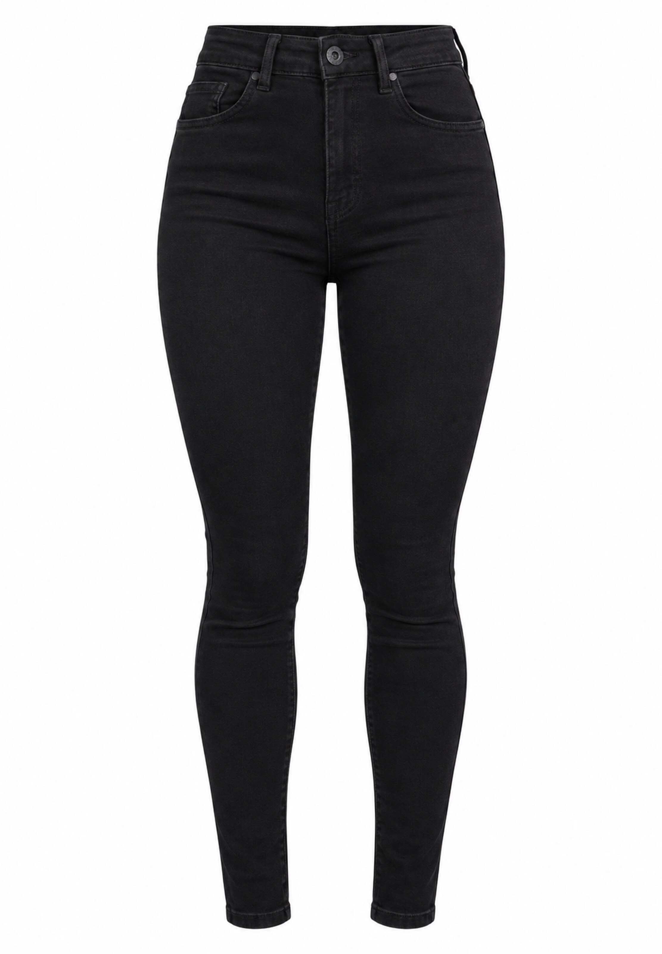 Elara Skinny Jeans in Schwarz: Vorderseite