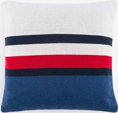 TOMMY HILFIGER Kissenhülle 'ESSENTIAL' in marine / dunkelblau / feuerrot / weiß, Produktansicht