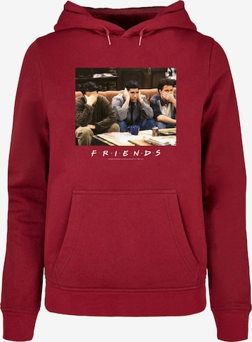 ABSOLUTE CULT Sweatshirt 'Friends - Three Wise Guys' in Rood: voorkant