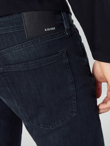 Regular Jeans 'York' de la s.Oliver pe albastru