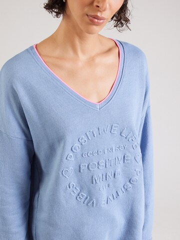 T-shirt 'Positive Mind Kante' Zwillingsherz en bleu