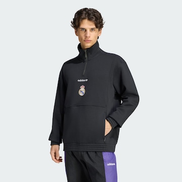 ADIDAS PERFORMANCE Sweatshirt 'Real Madrid EQT' in Schwarz: Vorderseite