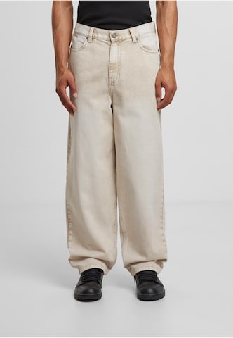 Urban Classics Loose fit Jeans in Beige: front