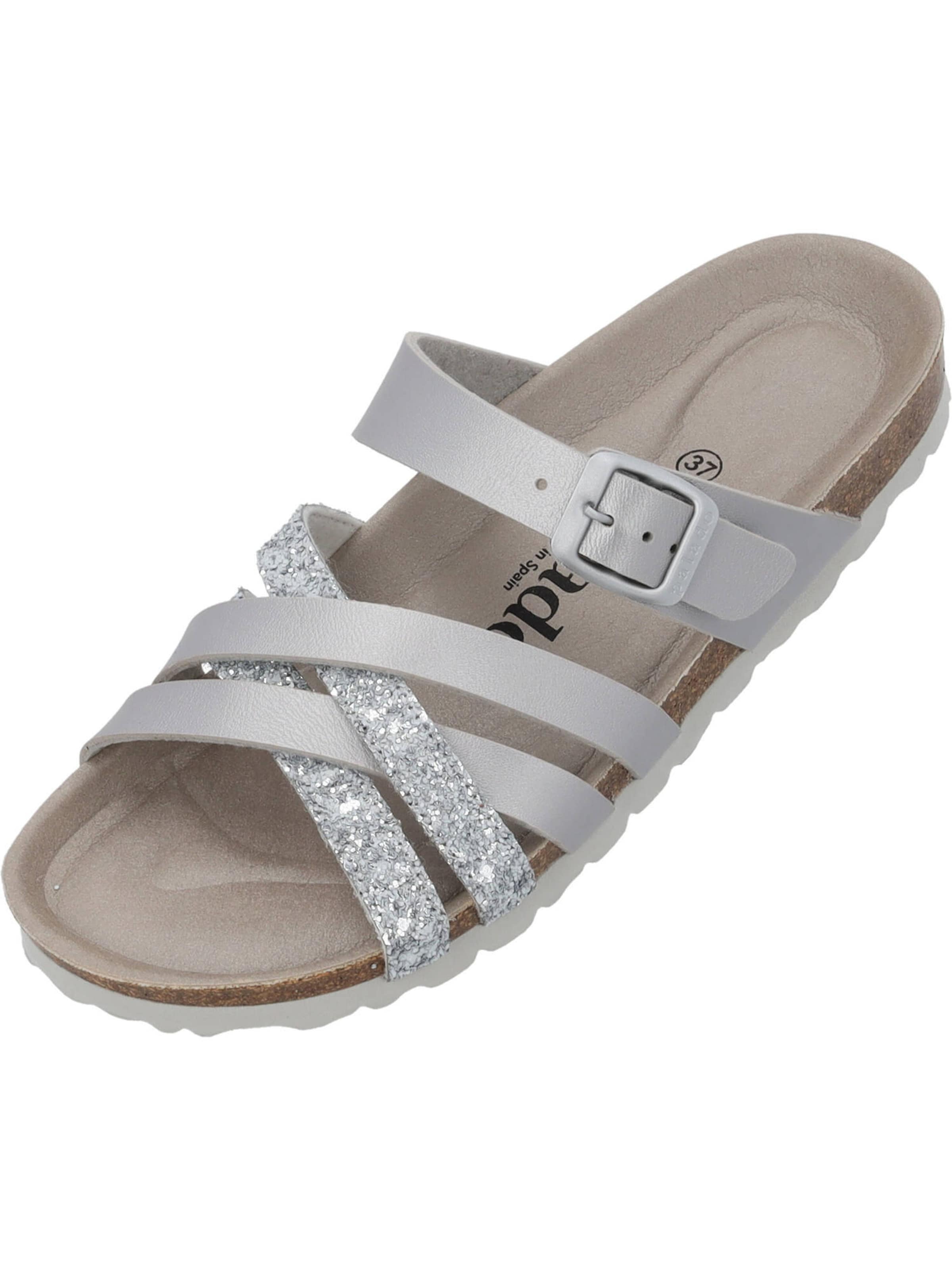 Palado Pantolette 'Novati' in Grau: Vorderseite