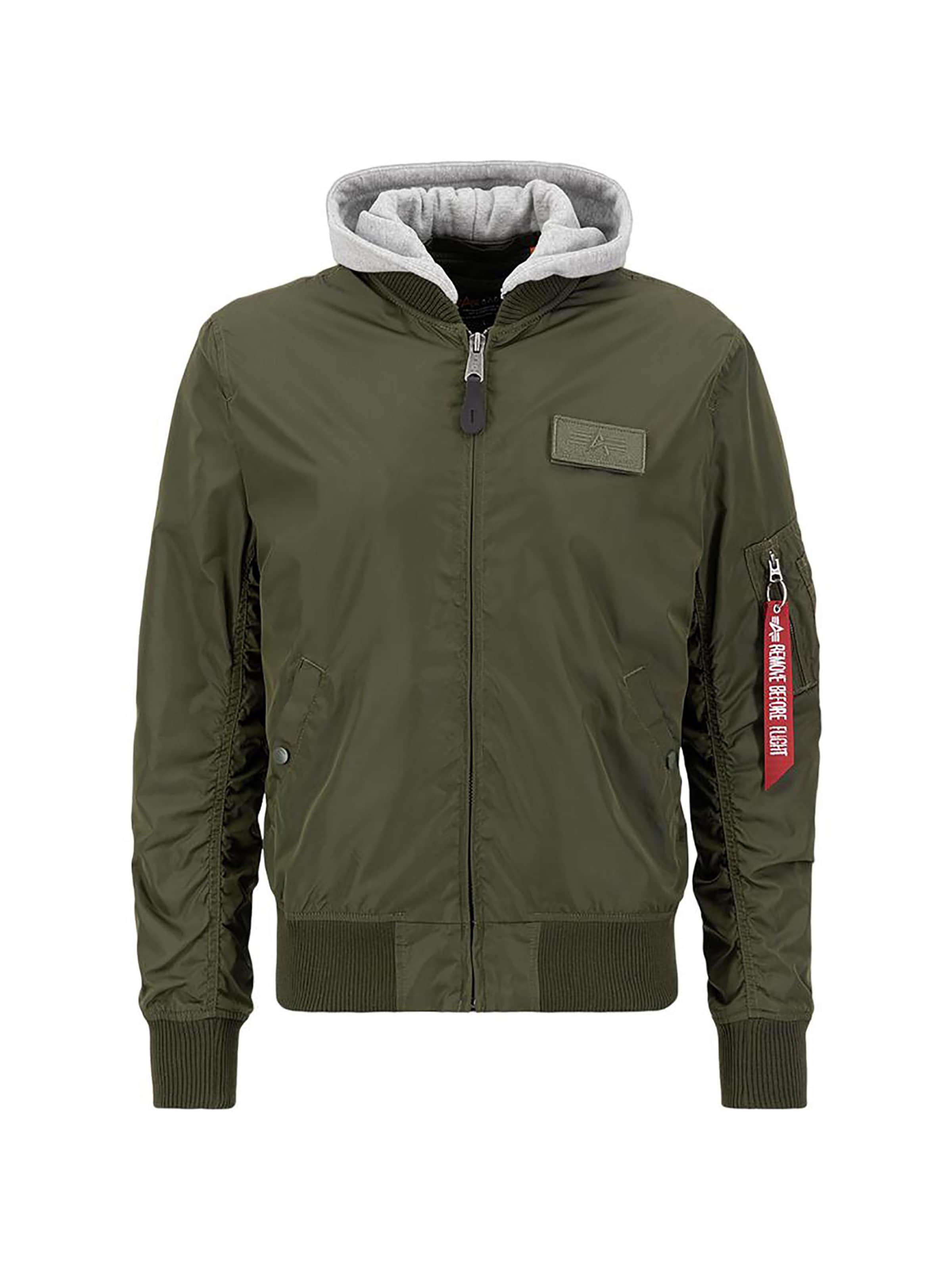 ALPHA INDUSTRIES Übergangsjacke 'MA-1 TT'‌‌‌ in Grün: Vorderseite