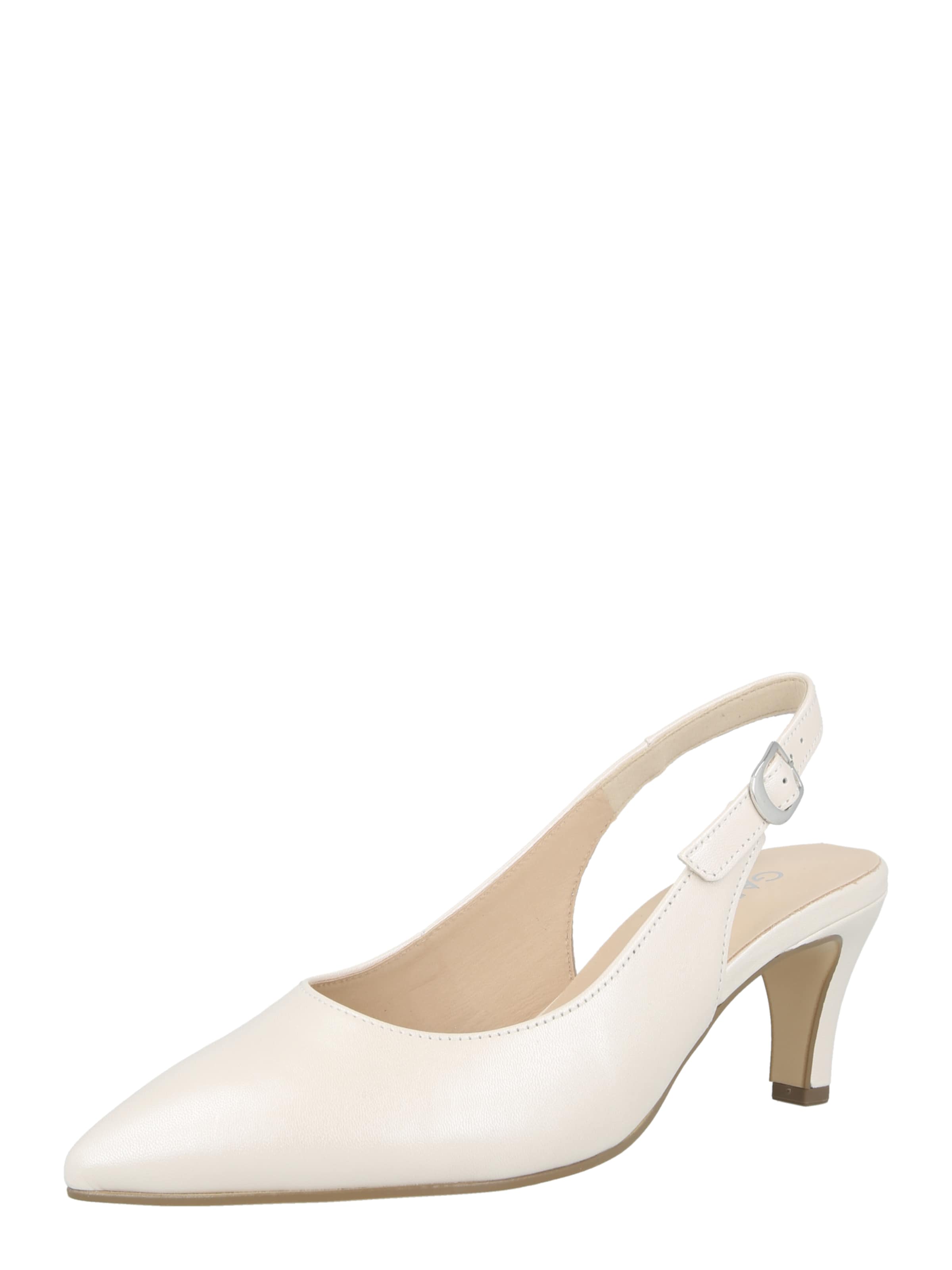 GABOR Slingback pumps in White: front