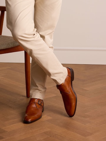Mocassin MANFIELD en marron : devant