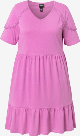 Robe Ulla Popken en rose : devant